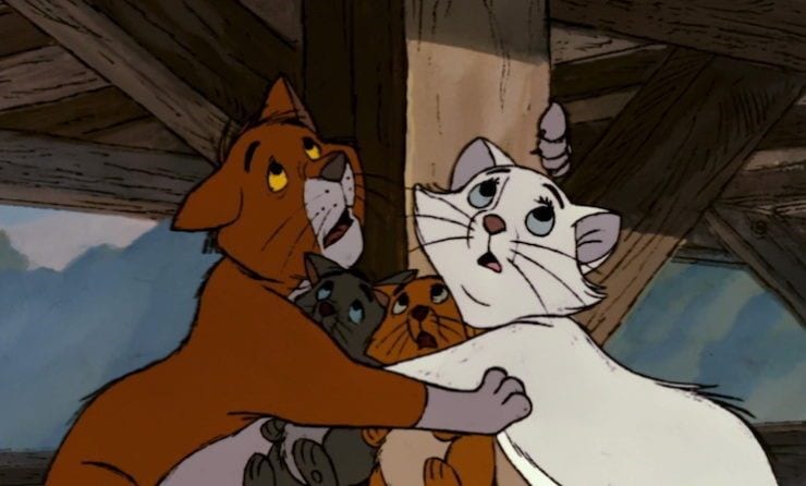 The Aristocats The Aristocats tells the story of a family of aristocratic cats