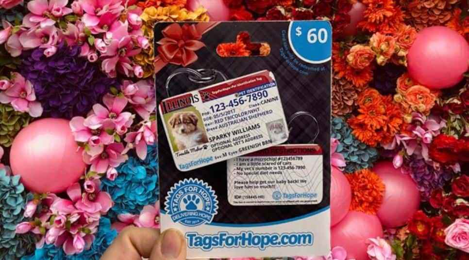 Pet ID Tags for Animals Gift tags from Tags For Hope