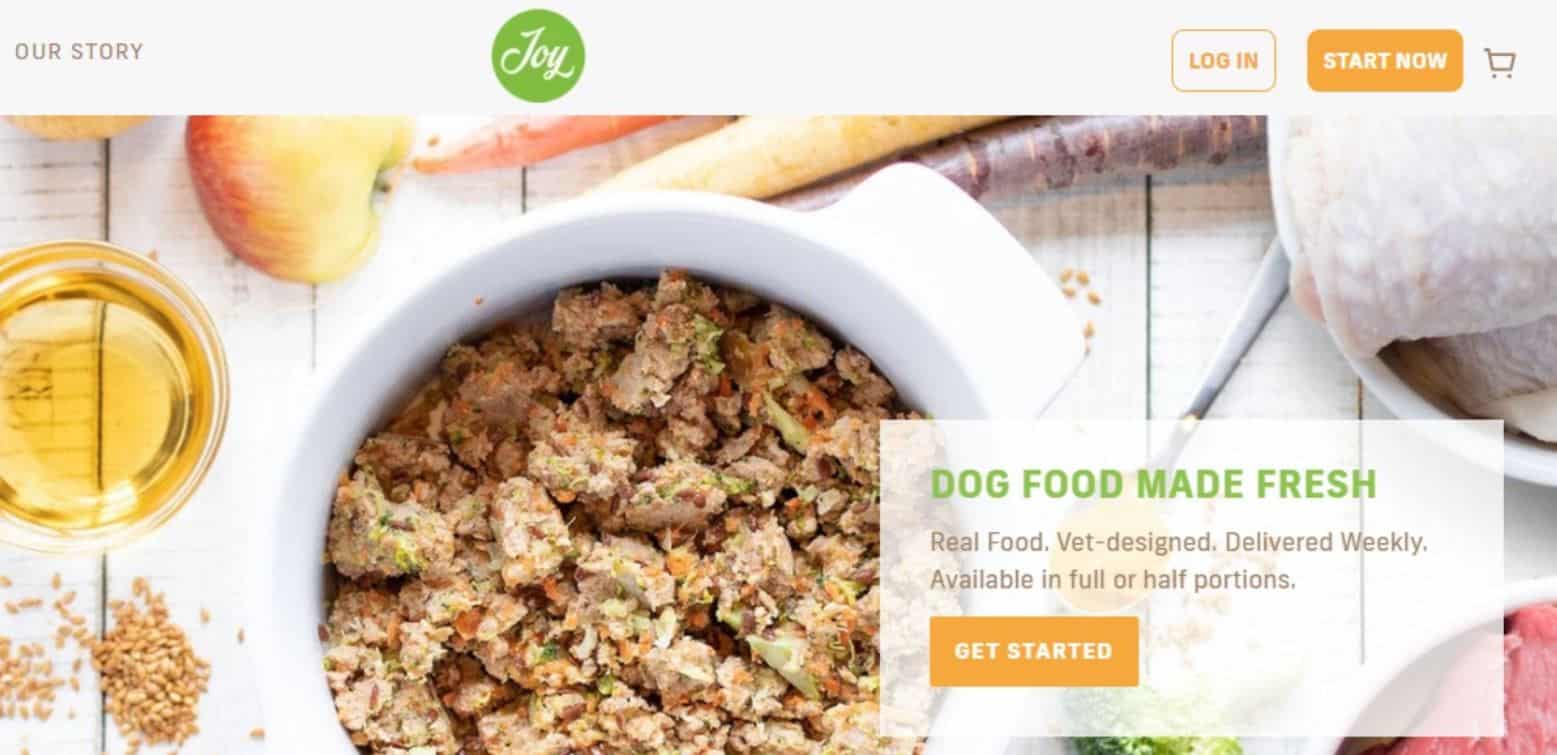 Joy Food Joy Food as the 8th best pet food delivery company