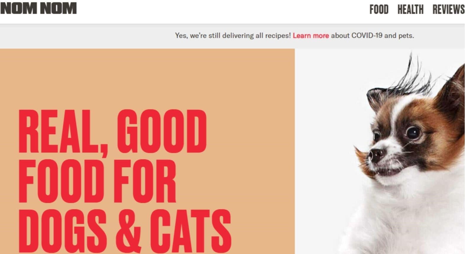 NomNom Now NomNomNow is the 4th best food delivery option