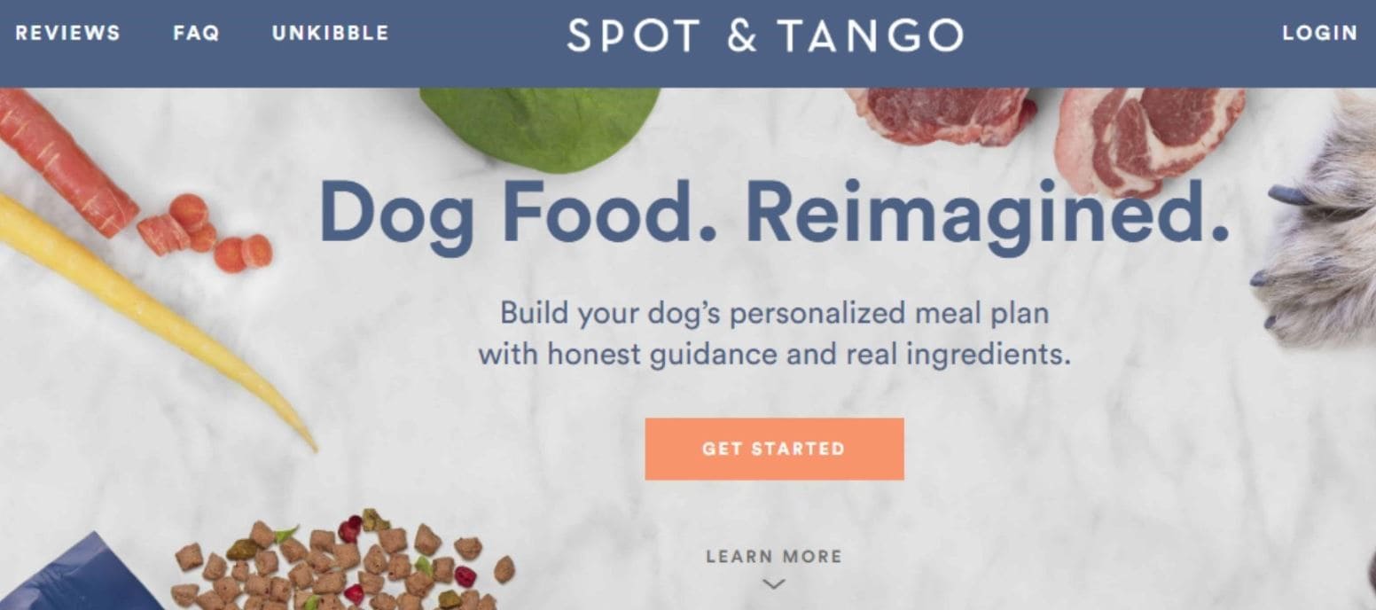 Spot & Tango Spot & Tango delivers healthy pet food