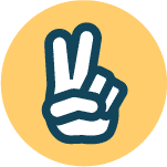 breeder_peaceofmind Peace sign (hand with two fingers) icon