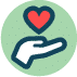 breeder_whiteglove Hand overing below heart icon